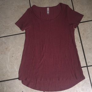 Lularoe classic tee size xs ribbed knit